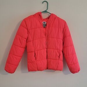 Old Navy Pink Puffer size 14